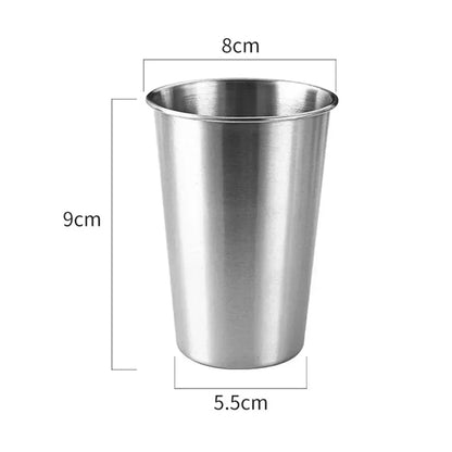 Stainless Steel Beer Cup Set | Durable Mugs for Camping, Coffee, and Whiskey