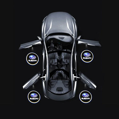 2pcs Car Door Welcome Light Auto LED Projector Decorative Lamp for Subaru XV Forester Outback Impreza Legacy Tribeca Accessoires