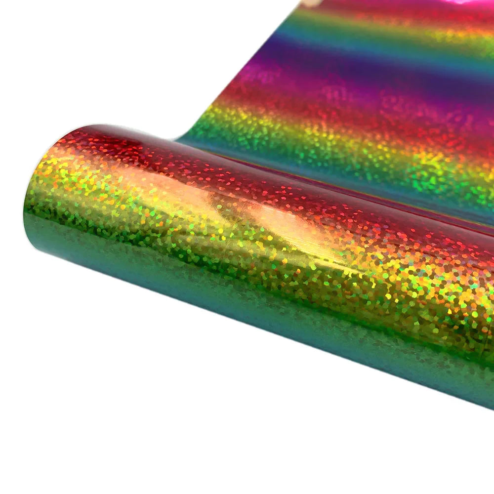 Rainbow Gradient Adhesive Craft Vinyl Sheet | Self-Adhesive Decal for DIY Crafts, Walls, Windows, Cars, Mugs, and Christmas Decorations