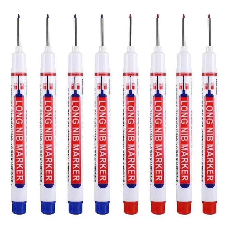 20mm Deep Hole Long Nib Markers Set | Multi-Purpose Perforating Pen for Metal, Wood, and Glass