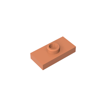 Gobricks PLATE 1X2 W. 1 KNOB | Modified Building Block Compatible with Lego 15573