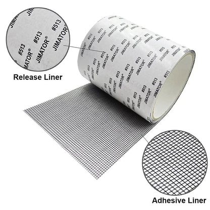 Mosquito Net Repair Tape | Self-Adhesive Window Screen Patch for Holes