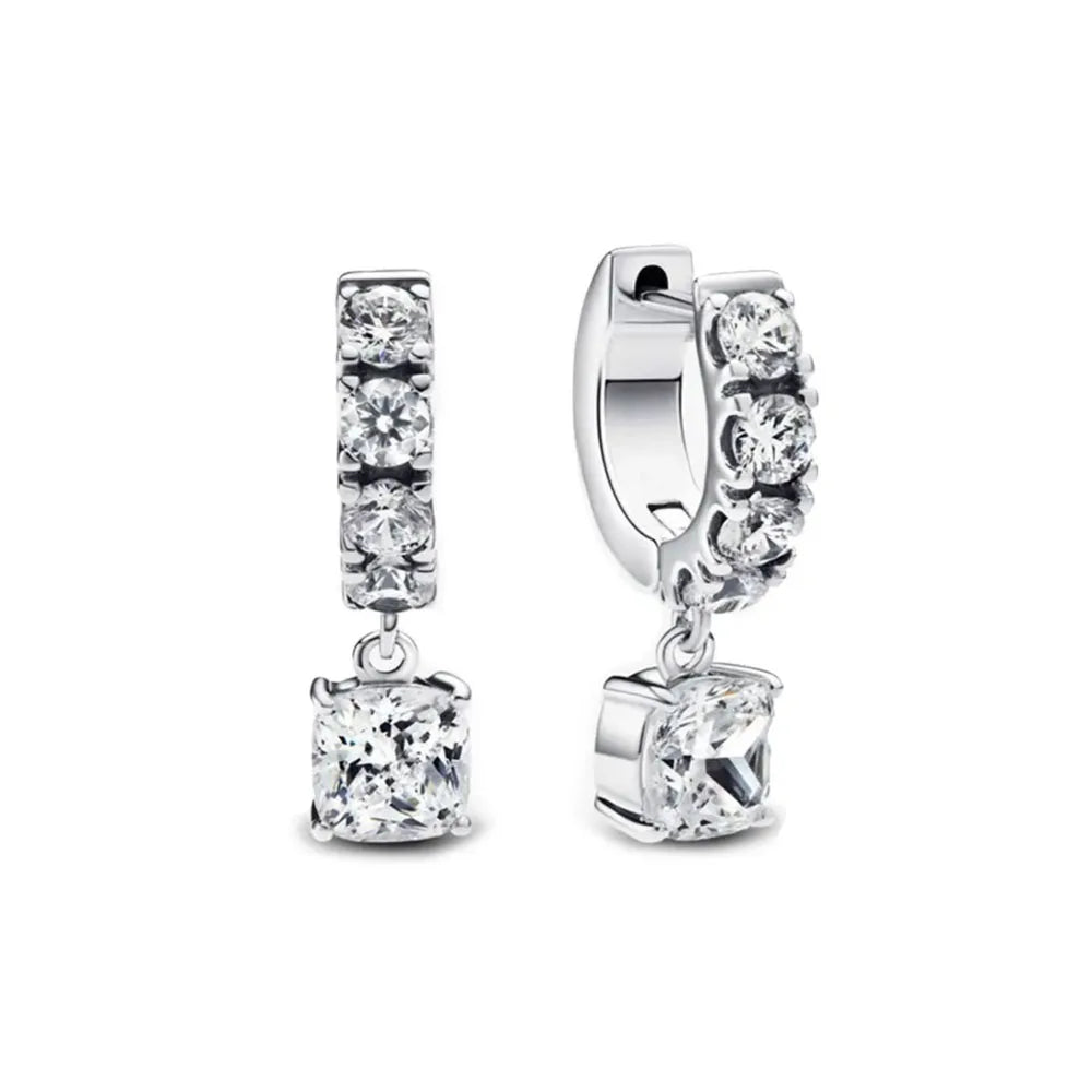 925 Sterling Silver Stud Earrings Set | Butterfly Snowflake Heart Moon Jewelry Gift