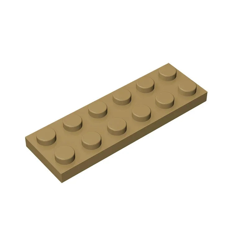 Plate 2 x 6 Building Block | Compatible Building Brick for DIY Creations