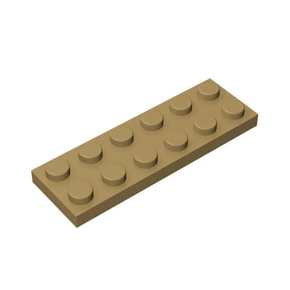 Plate 2 x 6 Building Block | Compatible Building Brick for DIY Creations