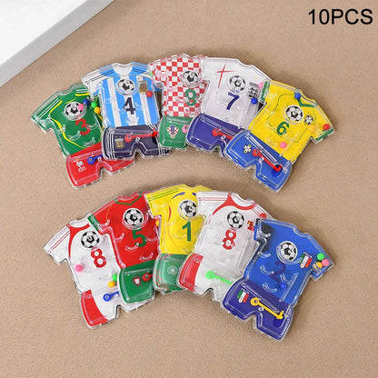 Soccer Party Bracelets Keychain | Pin Ball Maze Game Toys for Football Theme Kids Birthday Party Favors