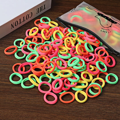 50/100-Pack Colorful Nylon Hair Bands for Kids - Elastic Scrunchie Hair Ties & Ponytail Holders for Girls