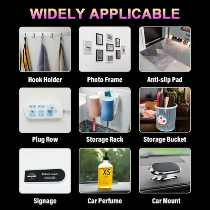 10 Pcs Strong Transparent Double-Sided Adhesive Tape | Acrylic Nano Wall Stickers