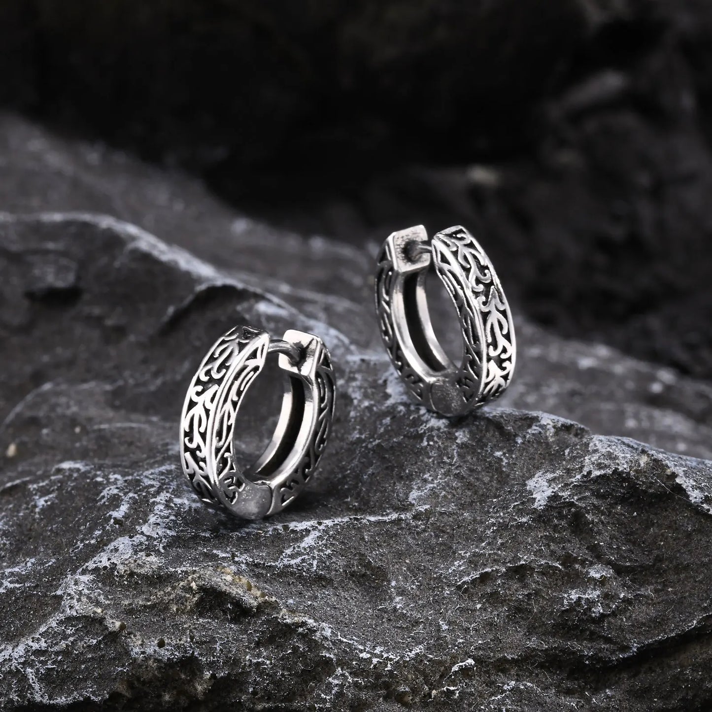 Stainless Steel Small Hoop Earrings for Men | Hypoallergenic Huggies