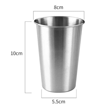 Stainless Steel Beer Cup Set | Durable Mugs for Camping, Coffee, and Whiskey