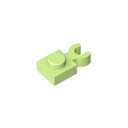Gobrick GDS-814 PLATE 1X1 W. HOLDER | Building Block for DIY Creations
