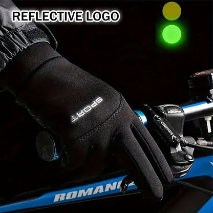 Winter Touchscreen Windproof Gloves - Cold-Proof Unisex Cycling, Running, Hiking & Ski Gloves