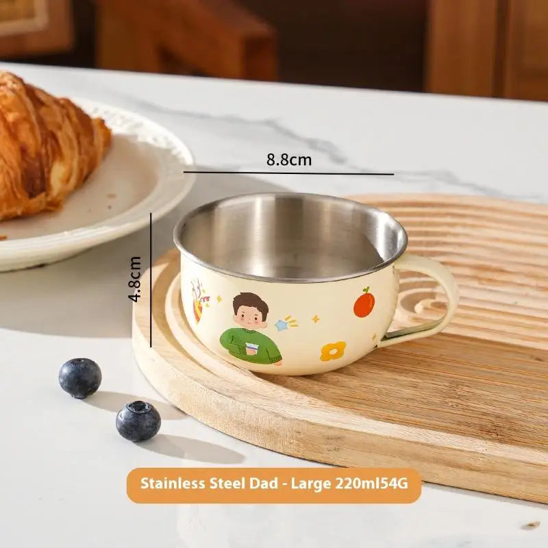 80/220ml Stainless Steel Kids Water Cup | Anti-Scalding Mini Mug