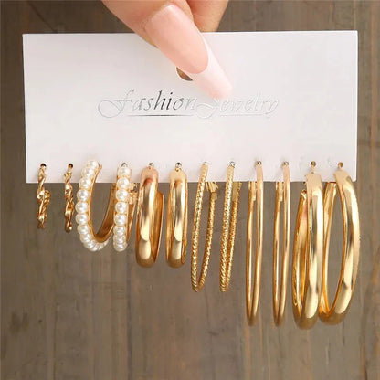 Gold Butterfly & Heart Dangle Earrings Set – Acrylic Drop Jewelry for Women