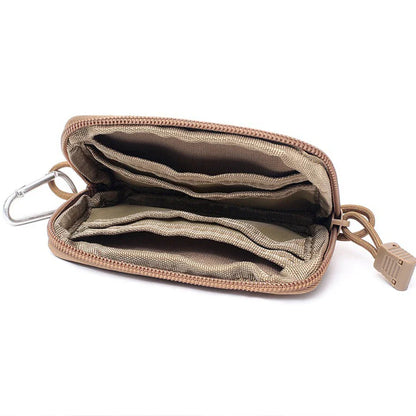 Waterproof Camping EDC Pouch | Tactical Key Purse Wallet with Card Slots and Zippers