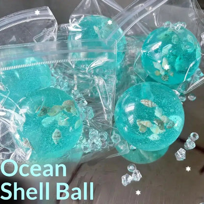 Transparent Blue Stress Relief Toy | Slow Rebound Sensory Fidget