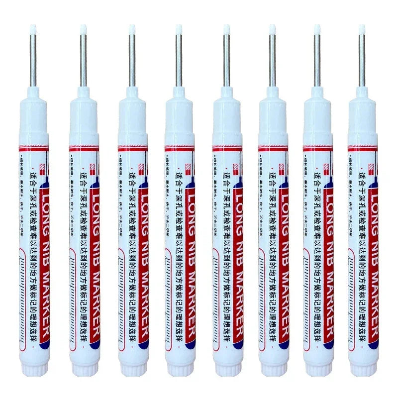 20mm Deep Hole Long Nib Markers Set | Multi-Purpose Perforating Pen for Metal, Wood, and Glass