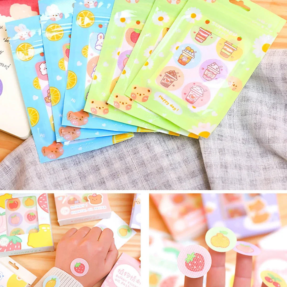 Girl Heart Mosquito Repellent Patches | 18 Pack Portable Stickers