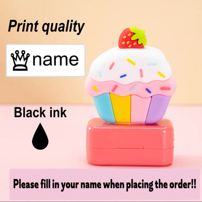 Custom Creative Cartoon Name Stamps | Personalized Seals for School Uniforms and Signatures