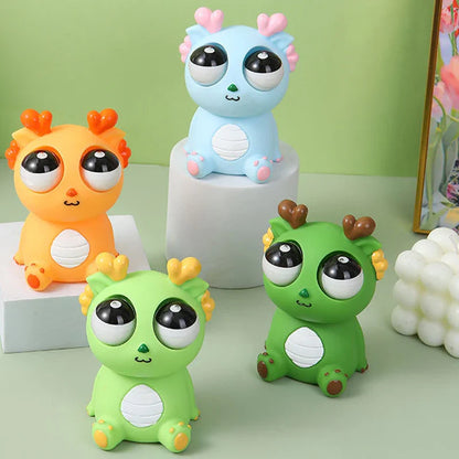 Squeeze-Activated Pop-Up Dragon Toy | Sensory Decompression Stress Relief