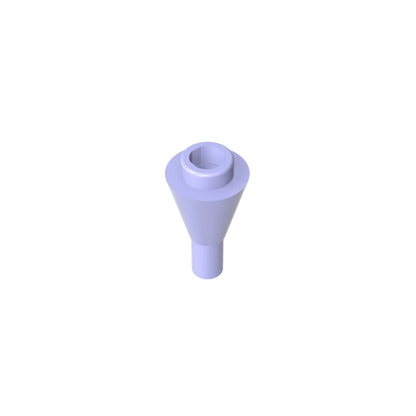 Gobricks GDS-1138 Cone 1 x 1 Inverted with Bar | Building Block for DIY Creations