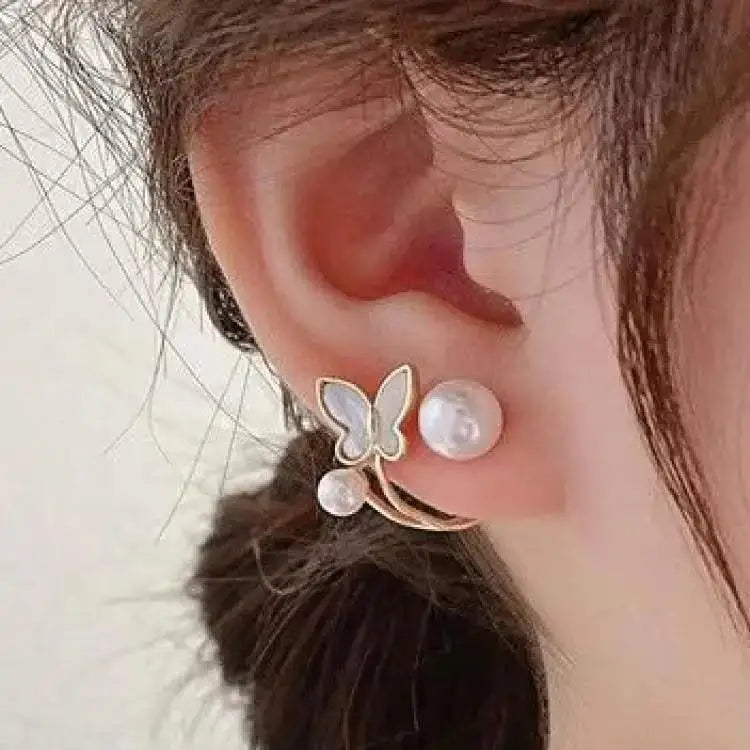 Korean Fashion Seven Star Zircon Earrings | Luxury Crystal Stars Stud Earrings
