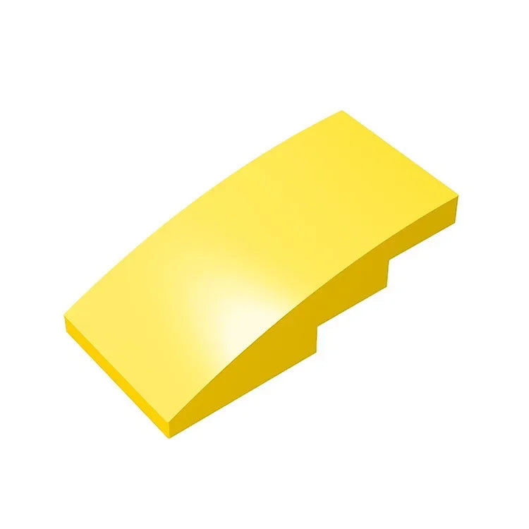 Slope, Curved 4 x 2 Building Block (Gobricks GDS-660) | Compatible with Lego 93606 Parts for DIY