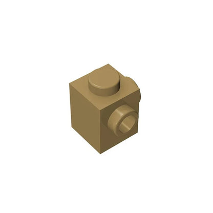 Gobricks GDS-1046 Modified Brick 1 x 1 with Studs on 2 Sides | Building Block for DIY