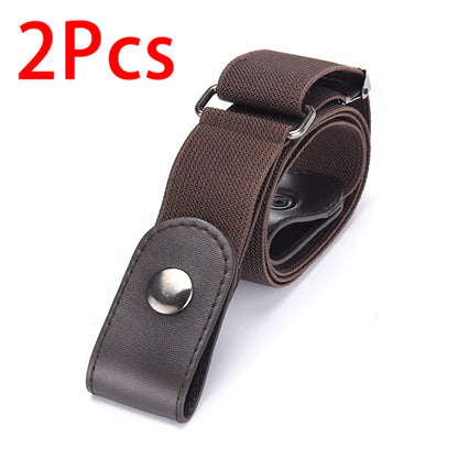 Elastic No-Show Belt | Stretch Woven Waistband for Men and Women