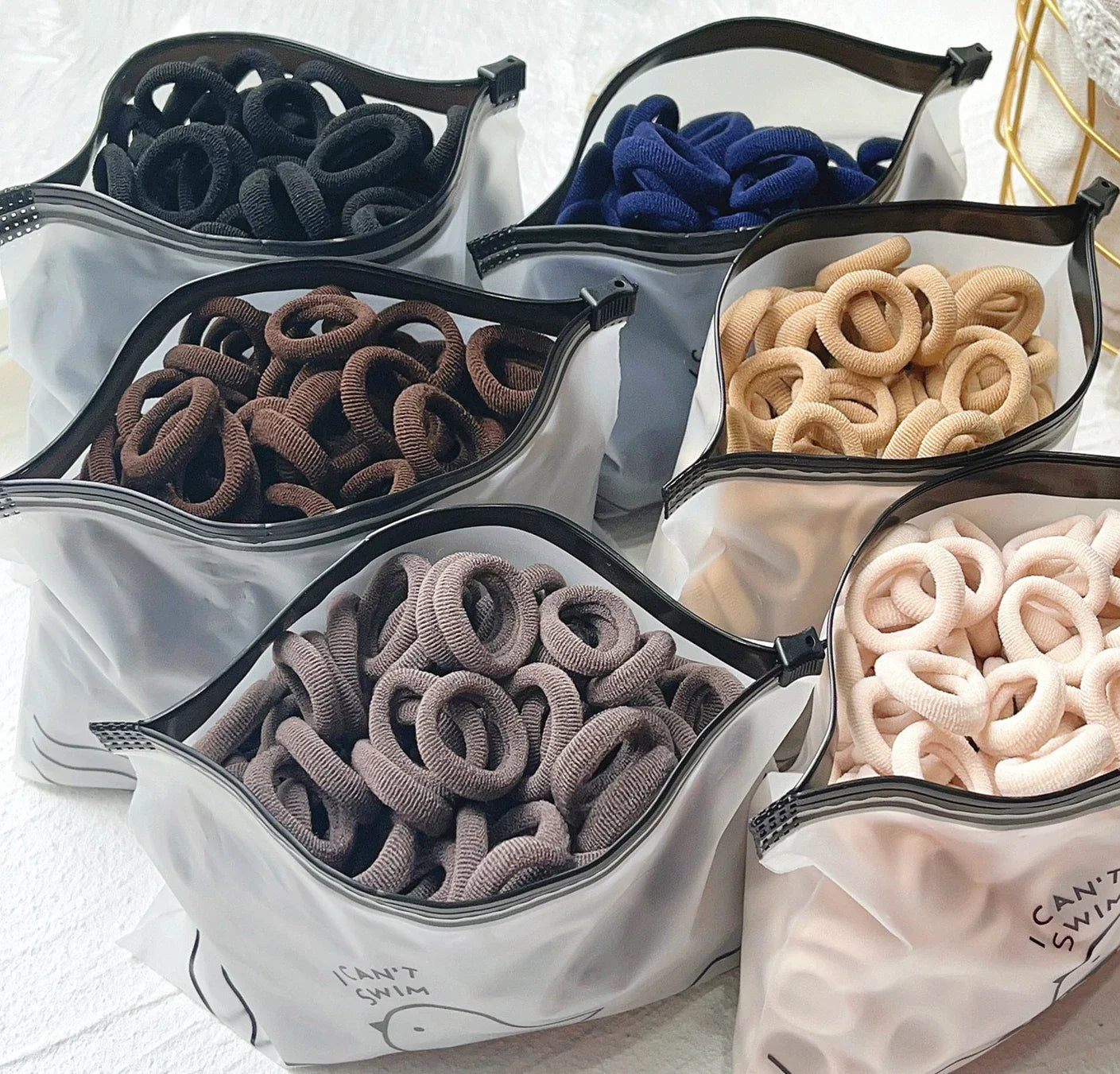 20/50-Pack Kids Elastic Hair Bands, Colorful Girls Scrunchies & Baby Hair Ties