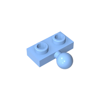 Plate, Modified 1 x 2 with Tow Ball on Side | Gobricks Building Block