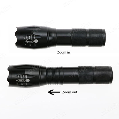 High Power LED Flashlight | Zoomable Aluminum Alloy Camping Torch