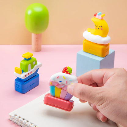 Custom Creative Cartoon Name Stamps | Personalized Seals for School Uniforms and Signatures