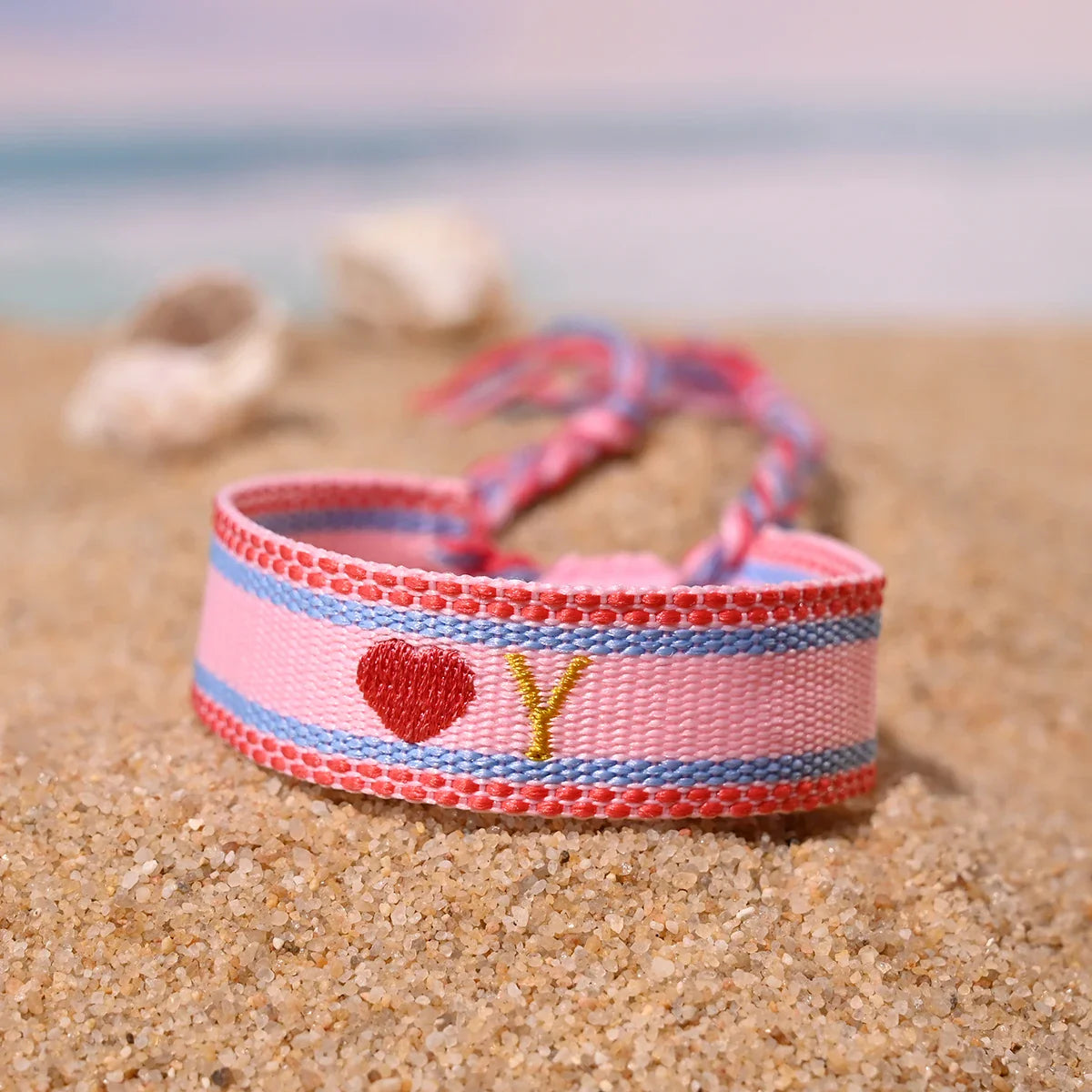 Handwoven Initial Letter Bracelet | Personalized Friendship Gift for Women