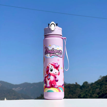 Unicorn Straw Cup | Cute, Portable, and Large Capacity Water Bottle