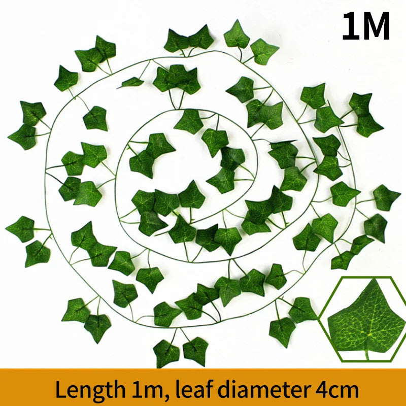 1/2m Artificial Vine Simulated Flower Artificial Flowers Home Decor Greenery Party Wedding Supplies Outdoor Decorations