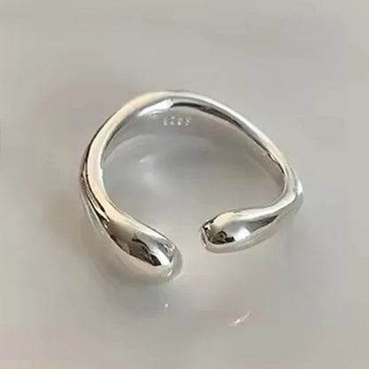 PANJBJ Real 925 Sterling Silver Retro Round Ring | Vintage Fine Jewelry for Women