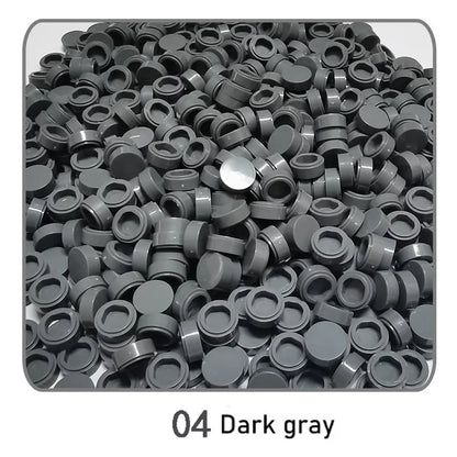 1000Pcs Tile 1x1 Round Building Blocks | 52 Color DIY Educational Creative Toy Set