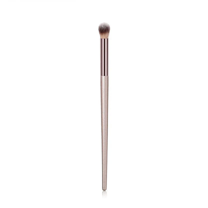 Champagne Makeup Brush Set | Foundation & Powder Flat Head Cosmetic Brush