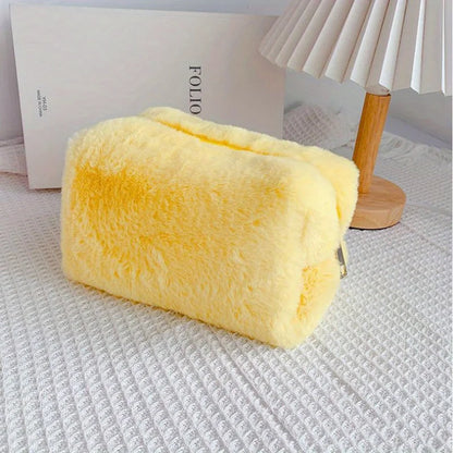 Comfortable Winter Plush Cosmetics Storage Bag - Portable Cosmetics Storage Bag Tote Bag, Stationery Pencil Case
