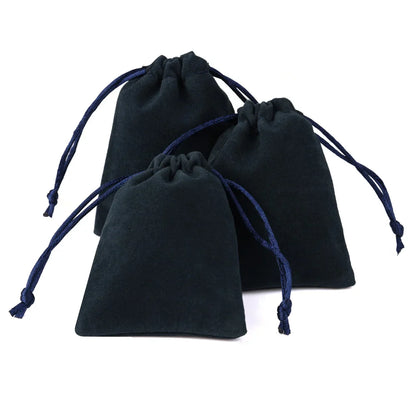 10pcs Drawstring Velvet Jewelry Gift Bags | Soft Plush Multi-Color Pouches for Wedding Christmas Party