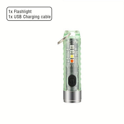Mini Keychain Light | Portable LED Flashlight with USB Charging
