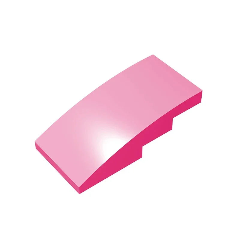 Slope, Curved 4 x 2 Building Block (Gobricks GDS-660) | Compatible with Lego 93606 Parts for DIY
