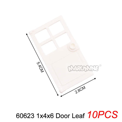 Marumine Window and Door Building Blocks | Compatible City House Parts Set