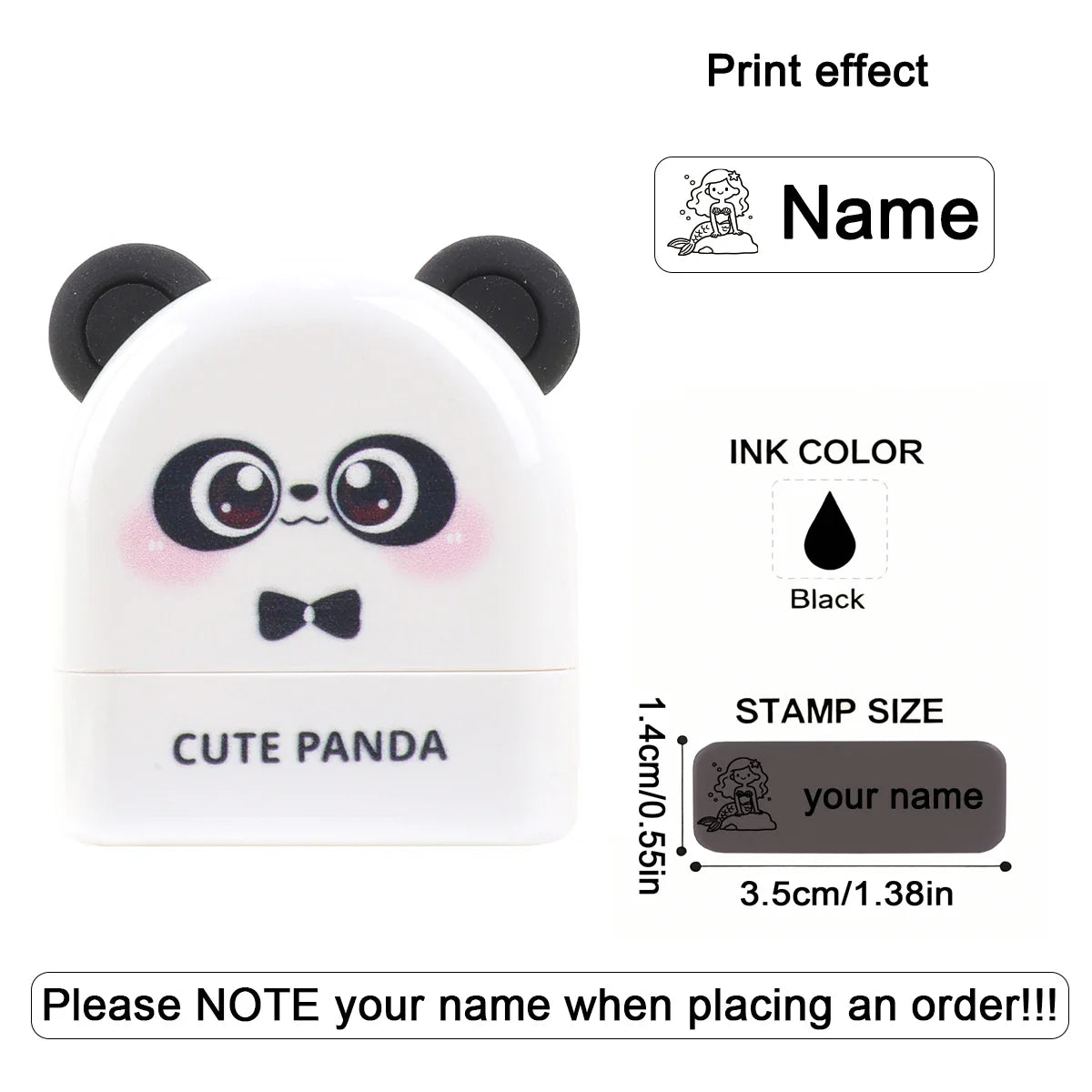 Personalized Animal Name Stamp | Custom Waterproof Clothing Label for Kids