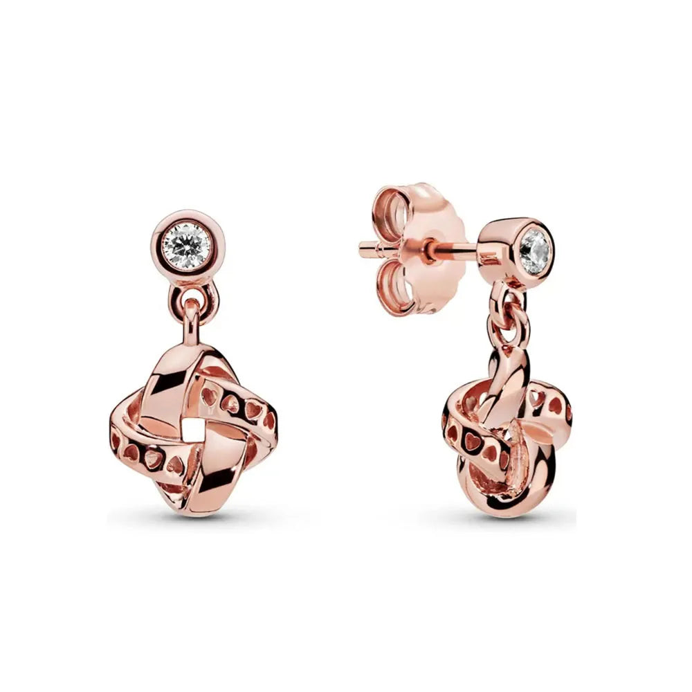 925 Sterling Silver Snowflake Heart Earrings | Fine Stud Earrings for Women