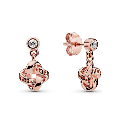 925 Sterling Silver Snowflake Heart Earrings | Fine Stud Earrings for Women