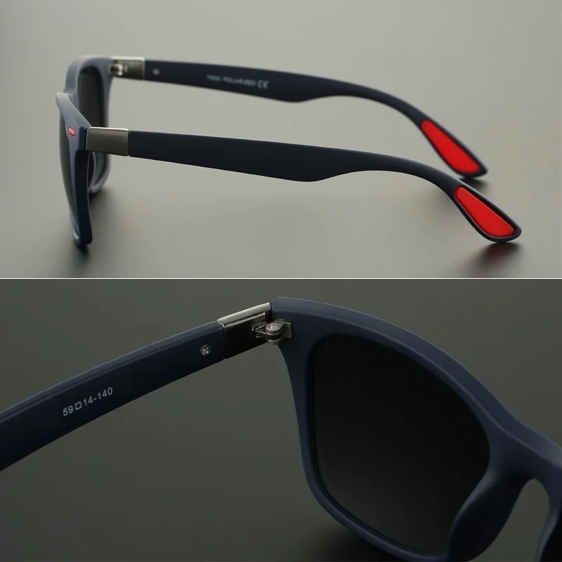 Retro Rectangle Sunglasses UV400 – Vintage Driver Sport Shades for Men & Women