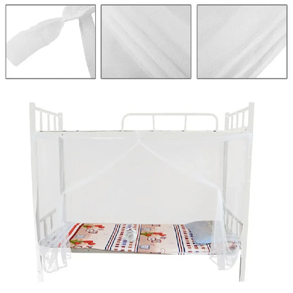 Mosquito Net for Bed Full Queen Size | 4 Corner Post Canopy Netting White