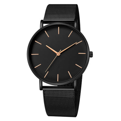 RUNERR Ultra Thin Quartz Watch | Minimalist Business Casual Mesh Strap